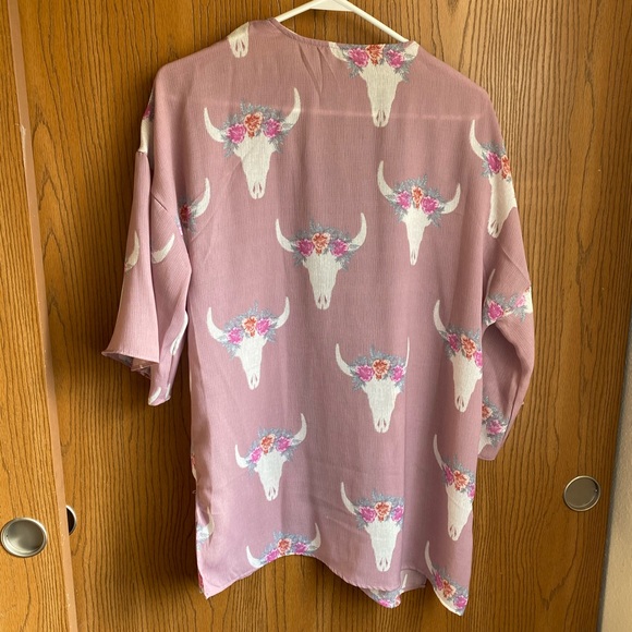 Pink Rose Kimono - Picture 4 of 5